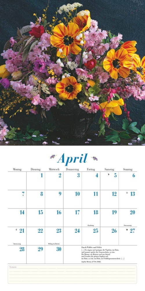 Bild: 4250809652832 | DUMONT - Blumenliebe 2025 Broschürenkalender, 30x30cm, Kalender mit...