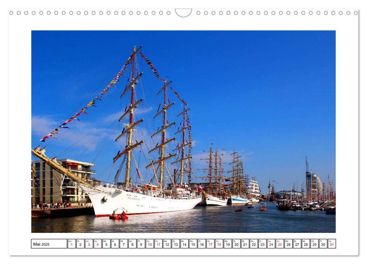 Bild: 9783435580804 | Windjammer - Bremerhaven (Wandkalender 2025 DIN A3 quer), CALVENDO...