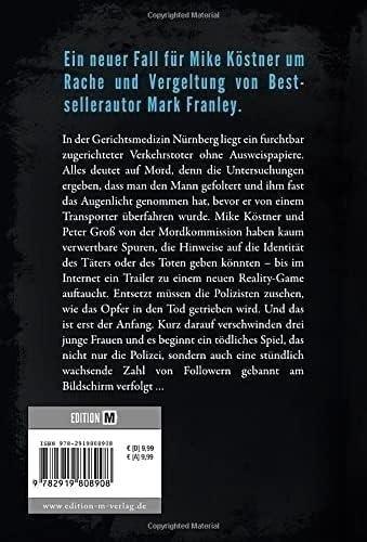 Rückseite: 9782919808908 | Benutzt | Mark Franley | Taschenbuch | Ein Mike-Köstner-Thriller