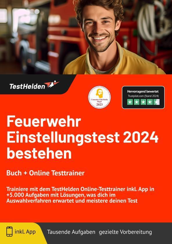 Cover: 9783988172747 | Feuerwehr Einstellungstest 2025 bestehen: Buch + Online Testtrainer...