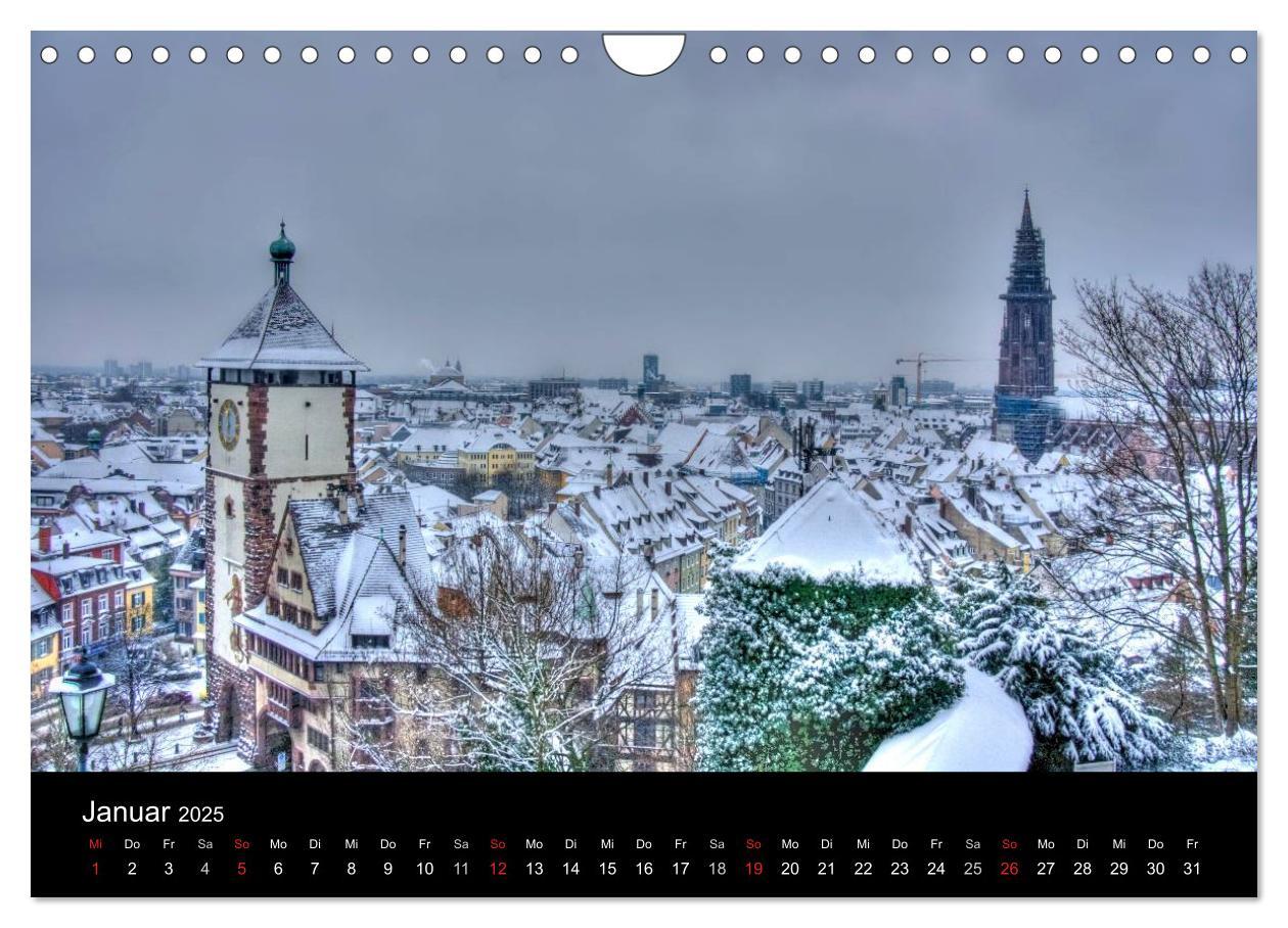 Bild: 9783435839117 | Freiburger Impressionen (Wandkalender 2025 DIN A4 quer), CALVENDO...