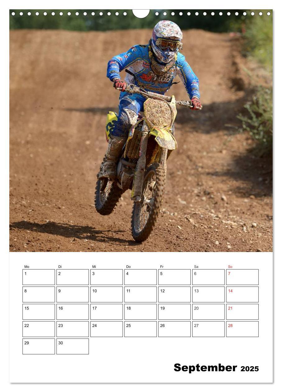 Bild: 9783457079355 | Motocross Terminplaner (Wandkalender 2025 DIN A3 hoch), CALVENDO...