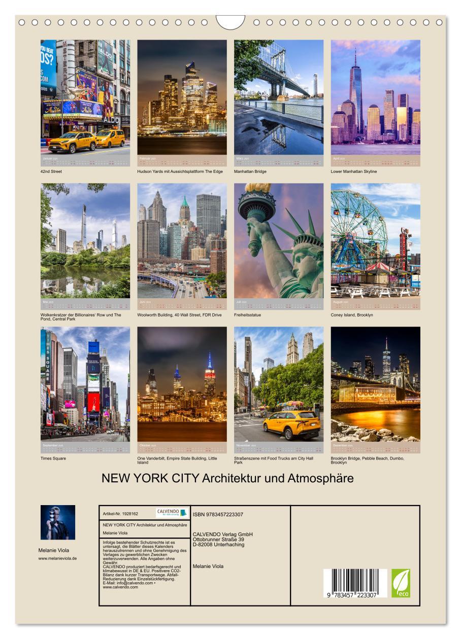 Bild: 9783457223307 | NEW YORK CITY Architektur und Atmosphäre (Wandkalender 2025 DIN A3...