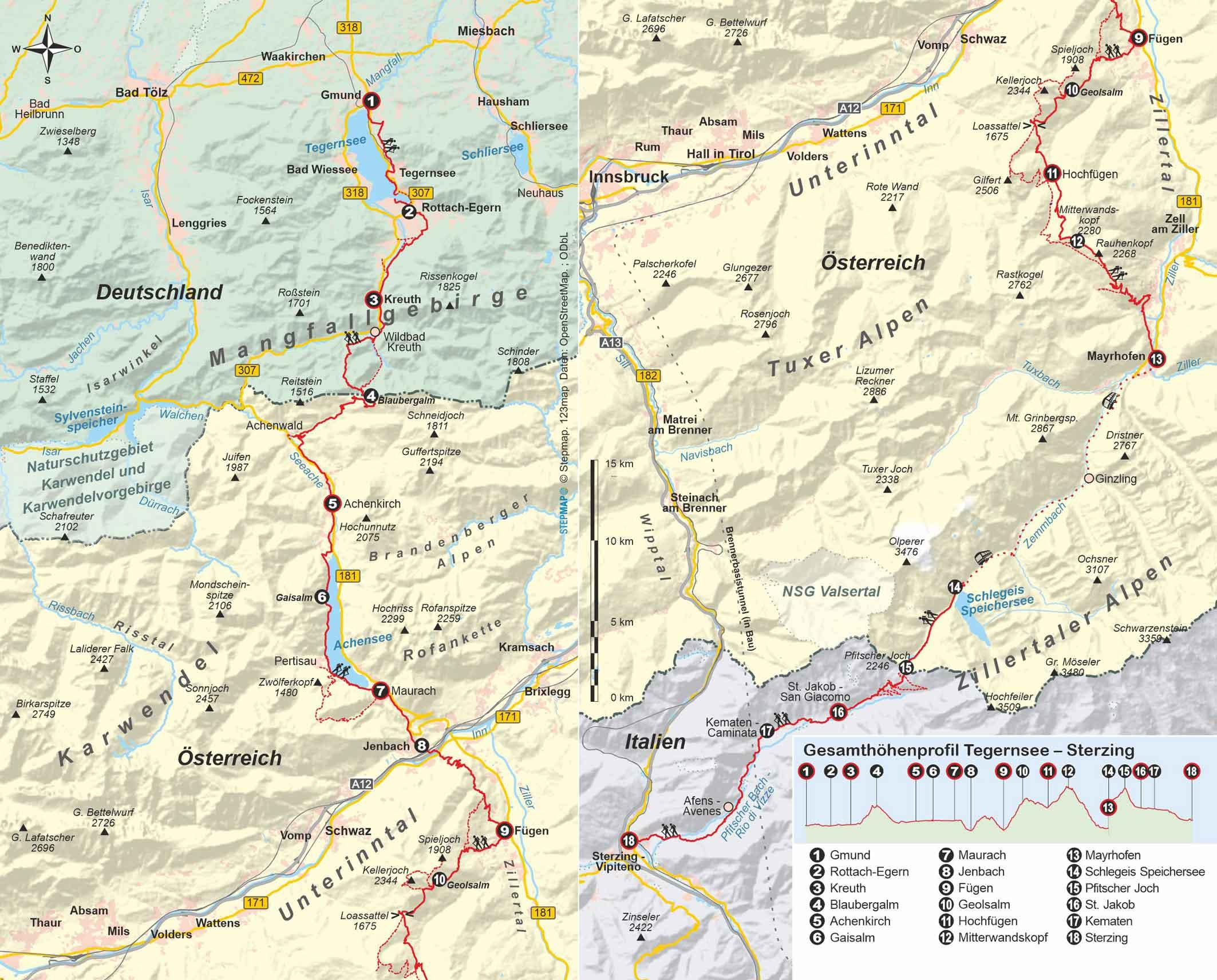 Bild: 9783866868366 | Tegernsee - Sterzing | über die Alpen in 8 Etappen | Ulrike Gaube