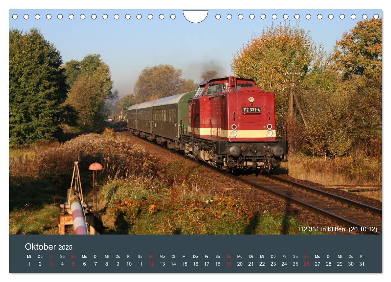 Bild: 9783435624973 | Mit Diesellokomotiven quer durch die Lausitz - 2025 (Wandkalender...