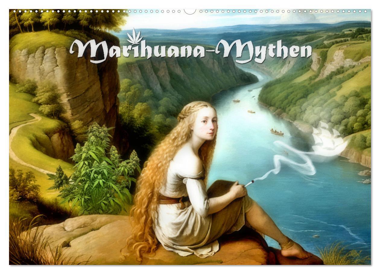 Cover: 9783383895234 | Marihuana-Mythen (Wandkalender 2025 DIN A2 quer), CALVENDO...