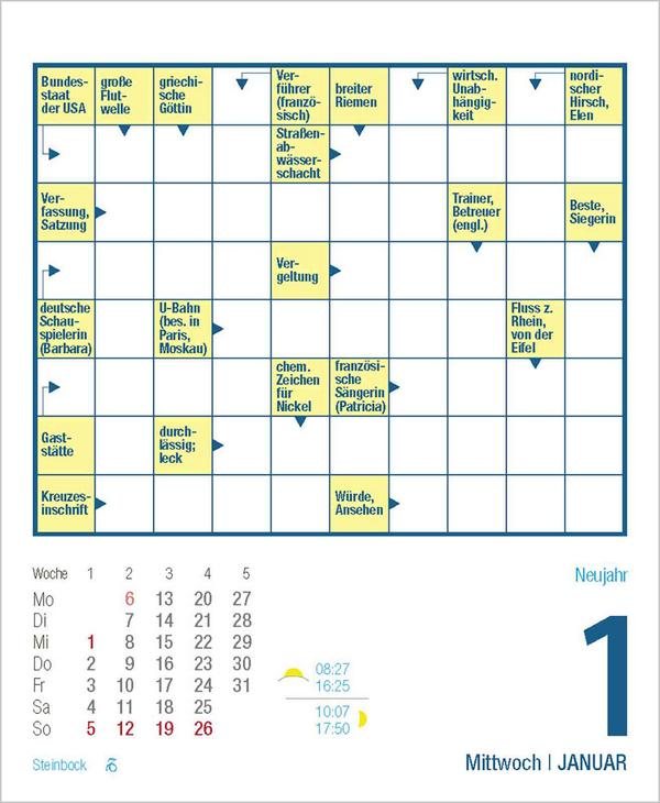 Bild: 9783731877417 | Kreuzworträtsel 2025 | Verlag Korsch | Kalender | 328 S. | Deutsch