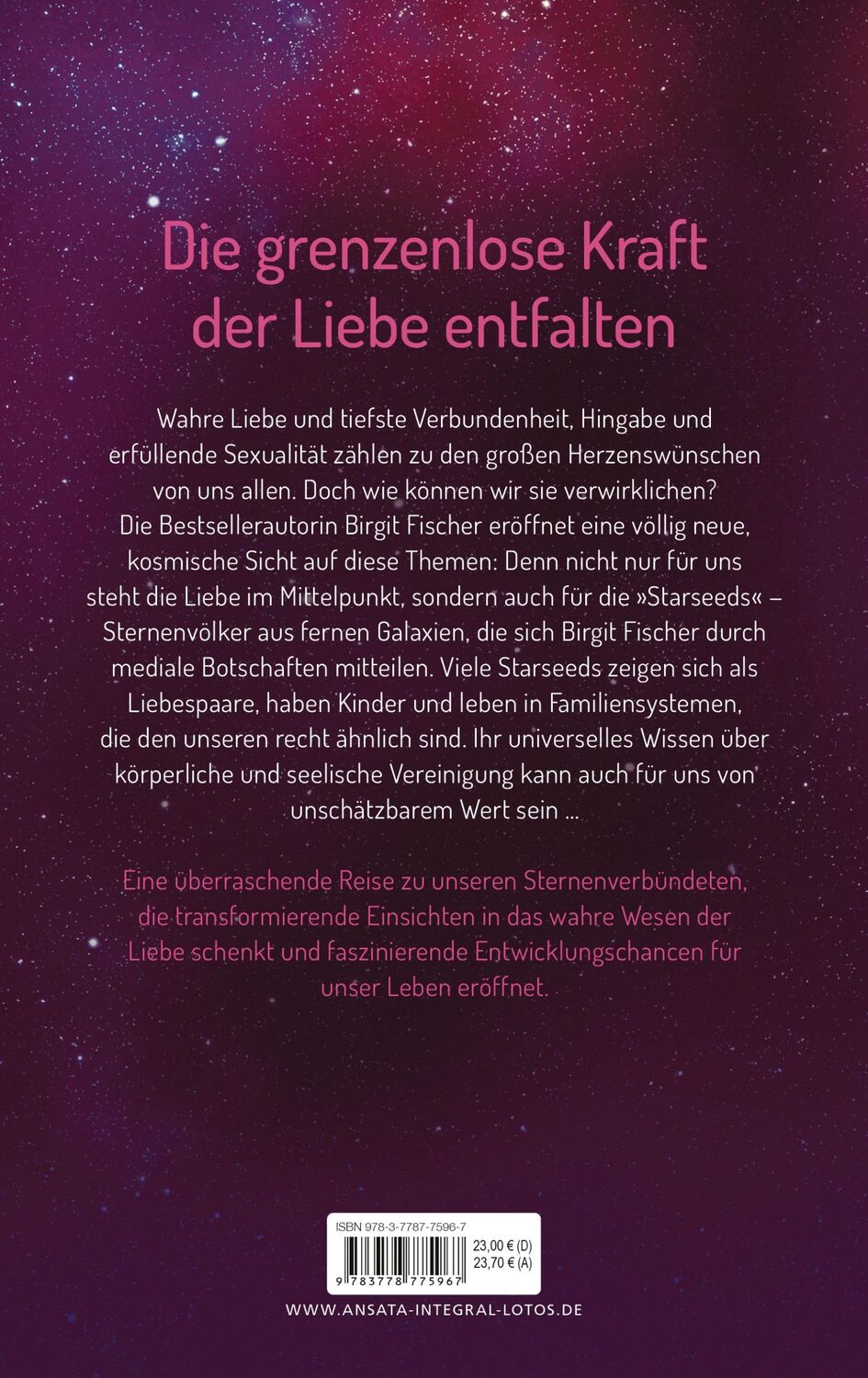 Bild: 9783778775967 | Starseeds-Love | Die höheren Ebenen der Liebe | Birgit Fischer | Buch