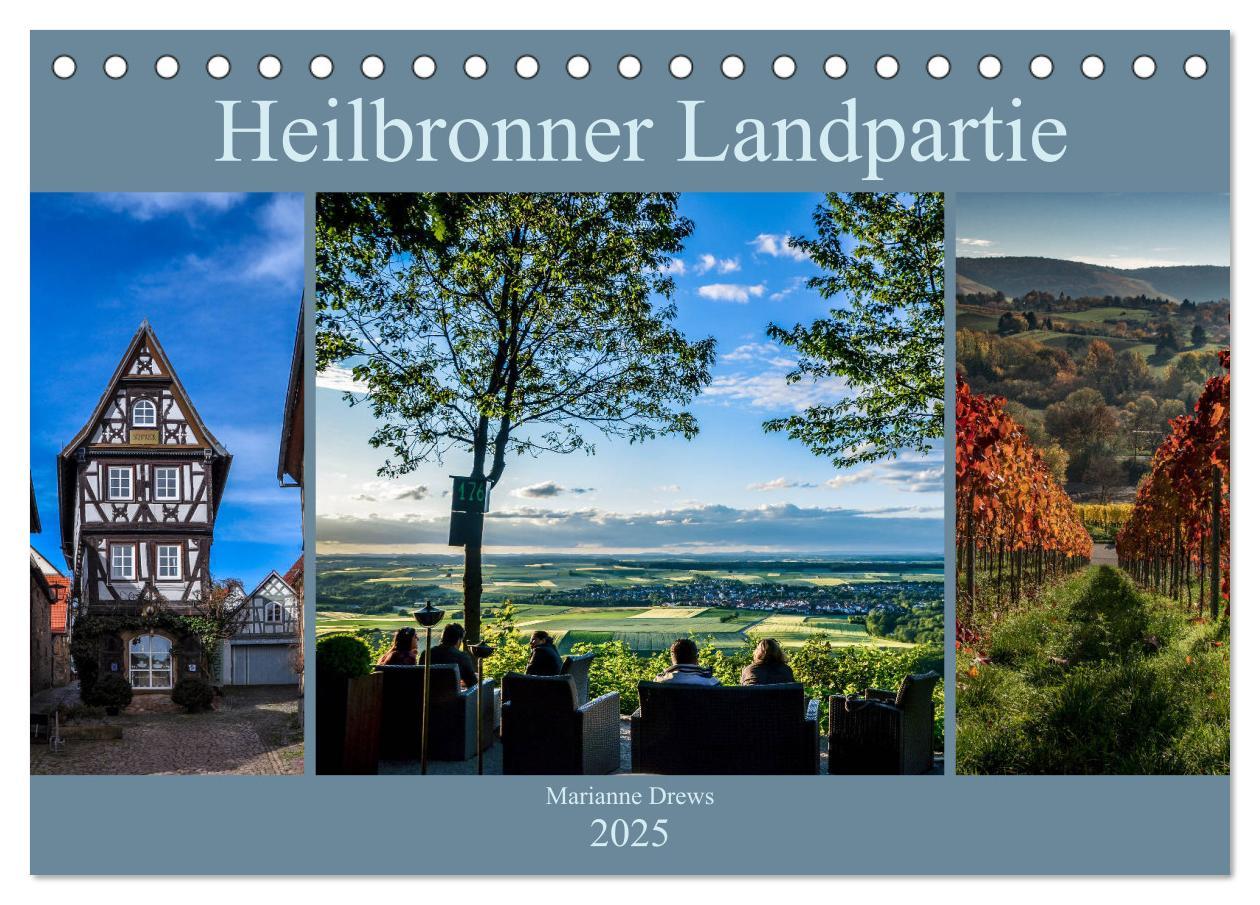 Cover: 9783435449453 | Heilbronner Landpartie (Tischkalender 2025 DIN A5 quer), CALVENDO...