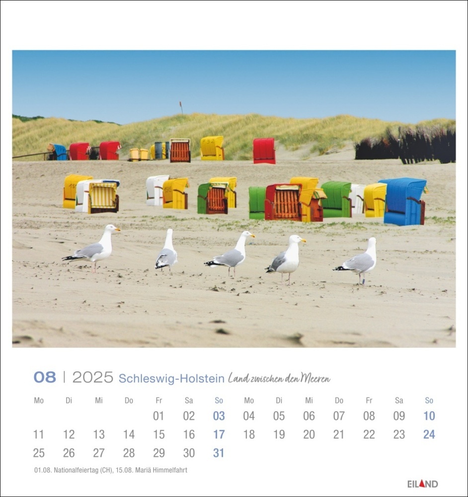 Bild: 9783964023339 | Schleswig-Holstein Postkartenkalender 2025 - Land zwischen den Meeren