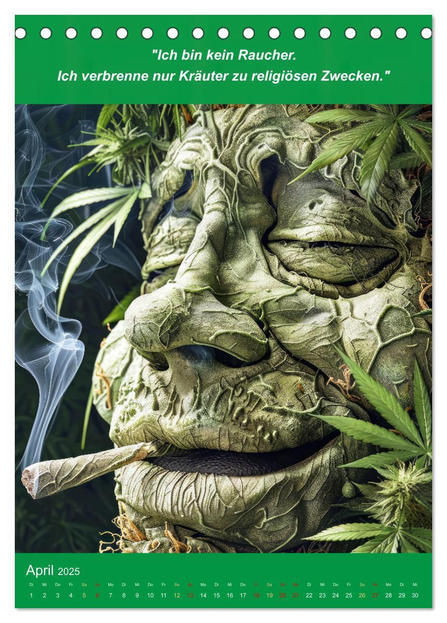 Bild: 9783435697151 | Der humoristische Cannabis Kalender (Tischkalender 2025 DIN A5...