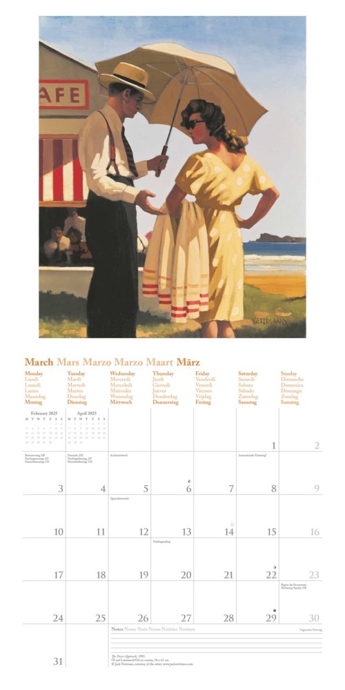 Bild: 4002725994066 | N NEUMANNVERLAGE - Jack Vettriano 2025 Broschürenkalender, 30x30cm,...