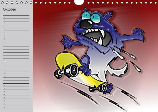 Bild: 9783660444599 | Hunde-Geburtstagskalender / Witziger Cartoon-Kalender (Wandkalender...