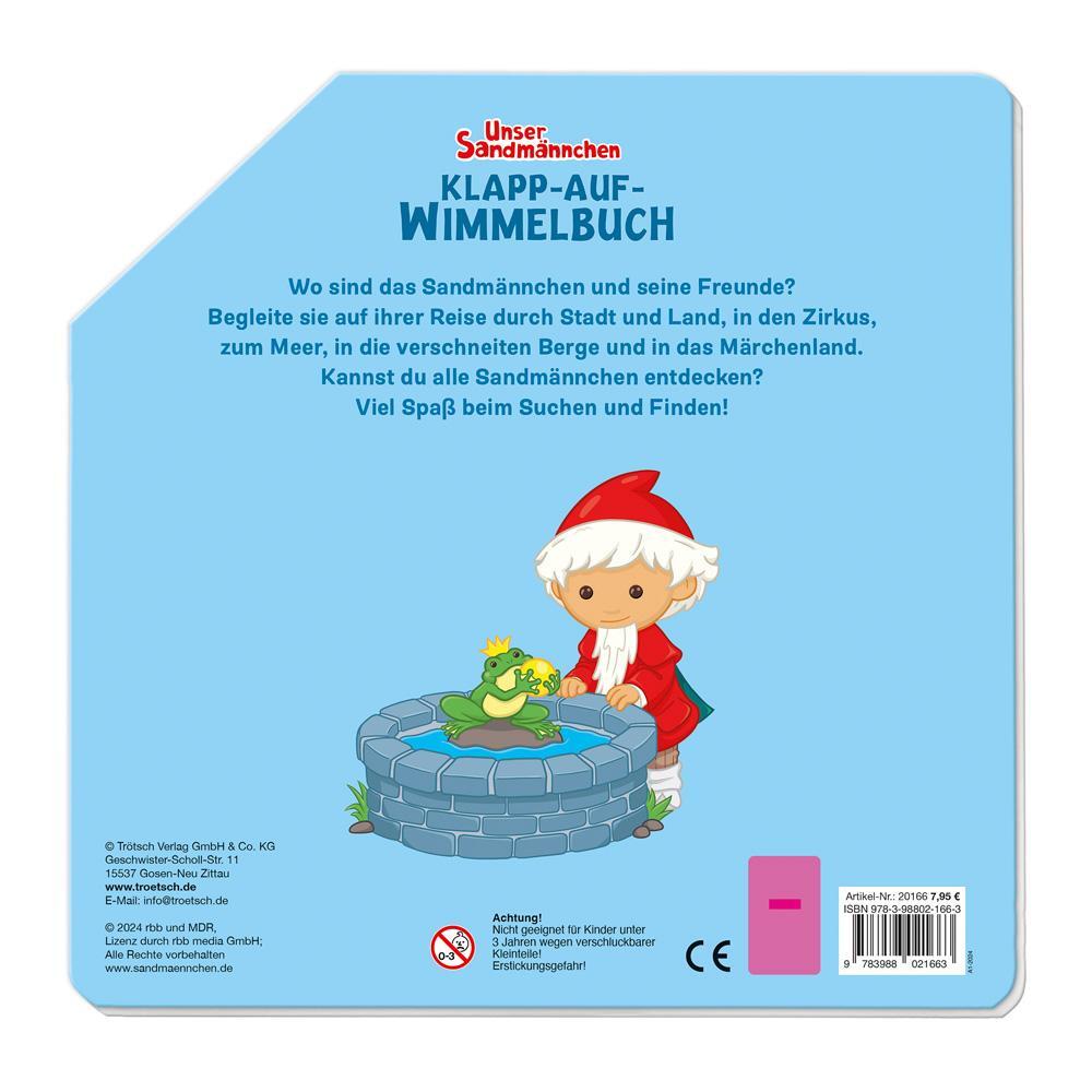 Bild: 9783988021663 | Trötsch Unser Sandmännchen Klapp-auf-Wimmelbuch Pappenbuch | KG | Buch