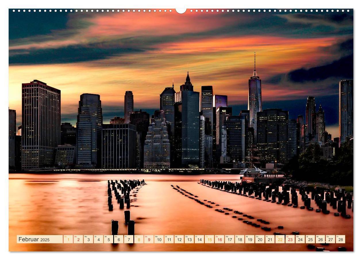 Bild: 9783435466801 | Metropolen der Welt - Skylines in der Nacht (Wandkalender 2025 DIN...