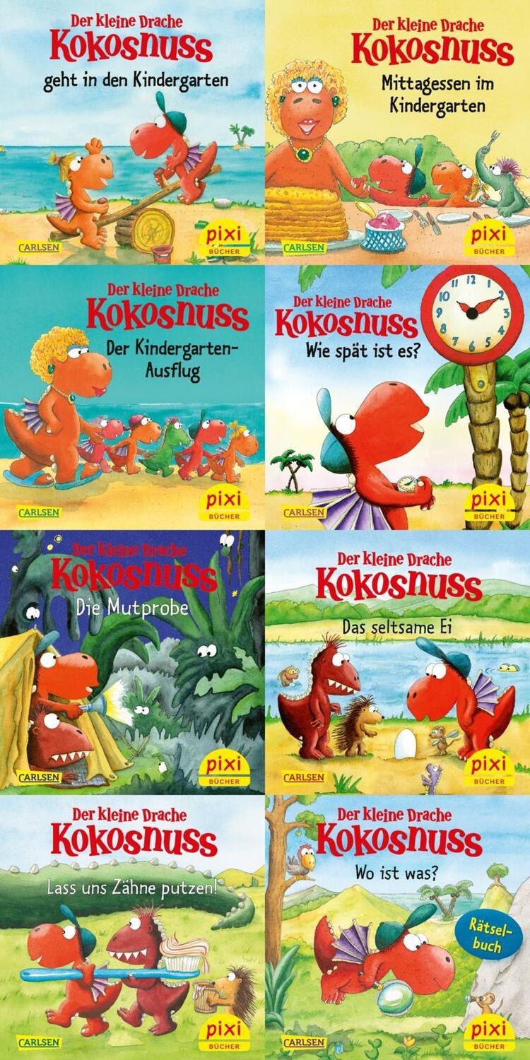 Cover: 9783551038708 | Pixi-8er-Set 288: Der kleine Drache Kokosnuss und seine Freunde...