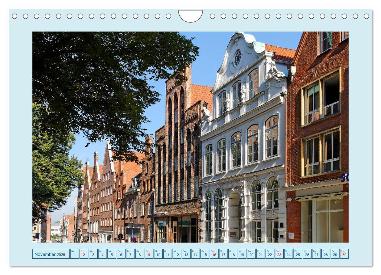 Bild: 9783435067213 | Lübeck Backsteingotik an der Trave (Wandkalender 2025 DIN A4 quer),...