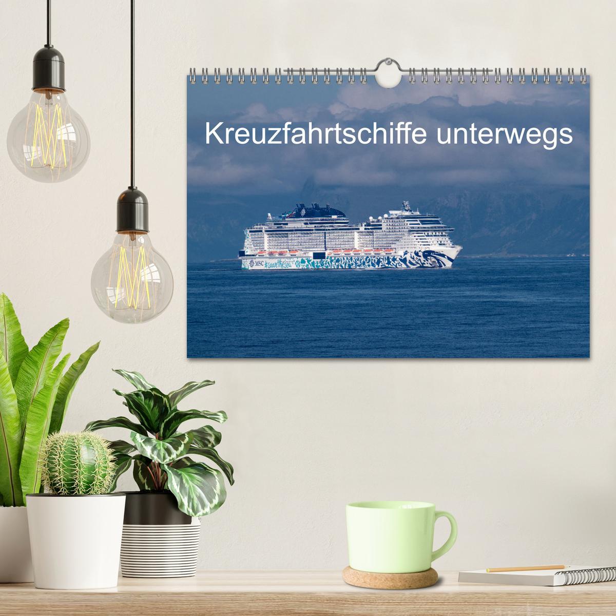 Bild: 9783383766732 | Kreuzfahrtschiffe unterwegs (Wandkalender 2025 DIN A4 quer),...