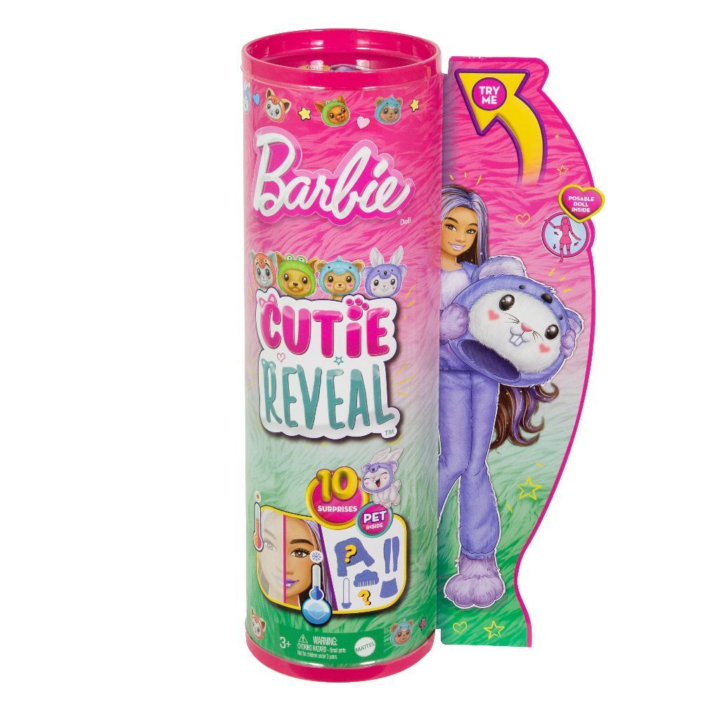 Cover: 194735178605 | Barbie Cutie Reveal Barbie Costume Cuties Series - Bunny in Koala