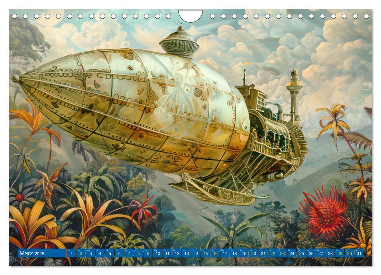 Bild: 9783383807596 | Steampunk Luftschiffe mit einer surrealen Note (Wandkalender 2025...