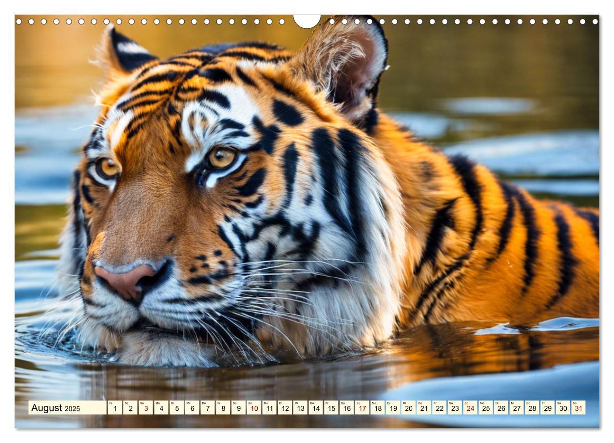 Bild: 9783383814143 | Tiger ganz nah (Wandkalender 2025 DIN A3 quer), CALVENDO...