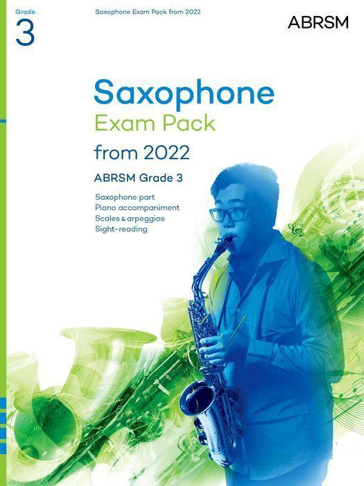 Cover: 9781786014245 | Saxophone Exam Pack from 2022, ABRSM Grade 3 | Abrsm | Broschüre