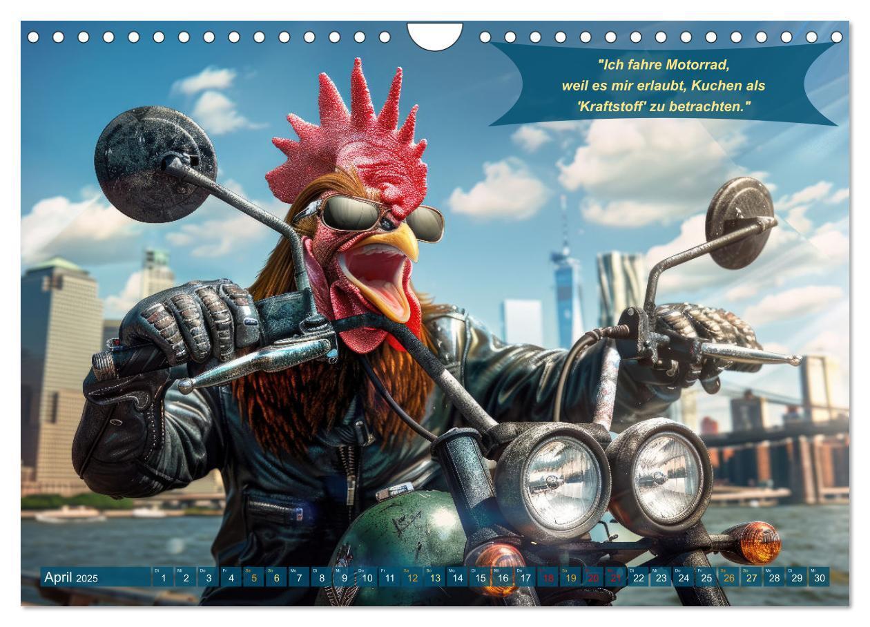 Bild: 9783457166048 | Tierisch lustige Motorradfahrer (Wandkalender 2025 DIN A4 quer),...