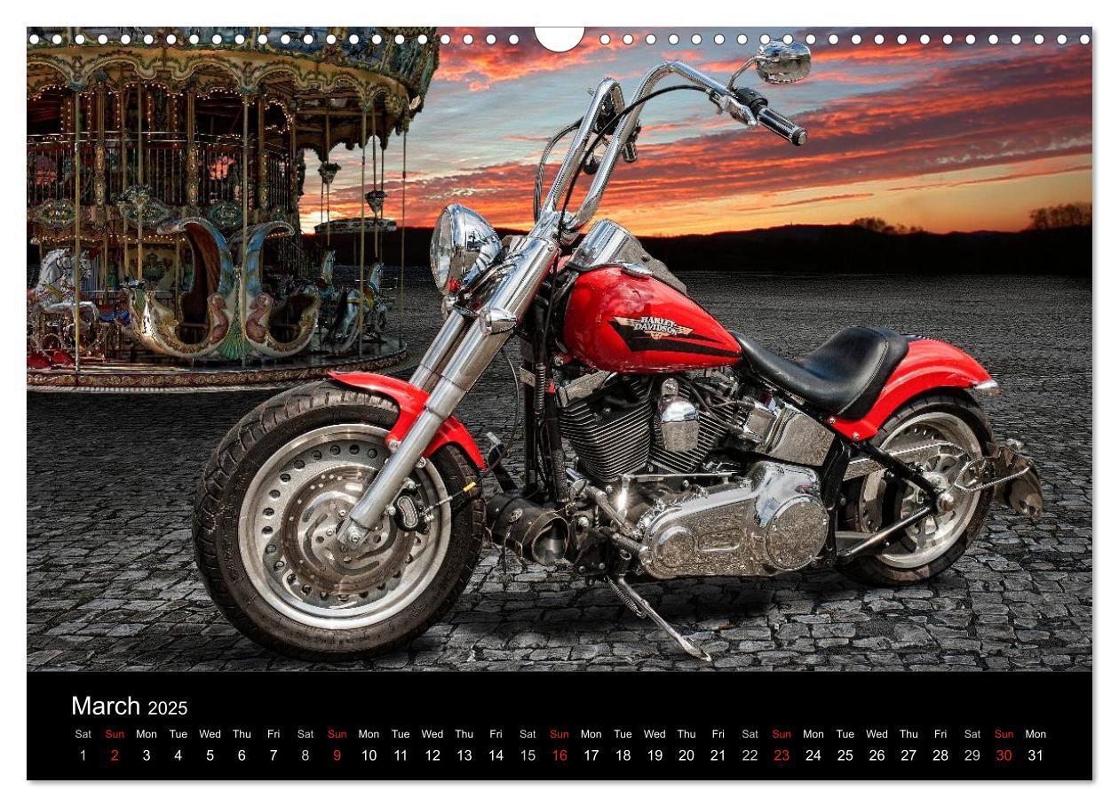 Bild: 9781325961580 | Motorbike Dreams (Wall Calendar 2025 DIN A3 landscape), CALVENDO 12...