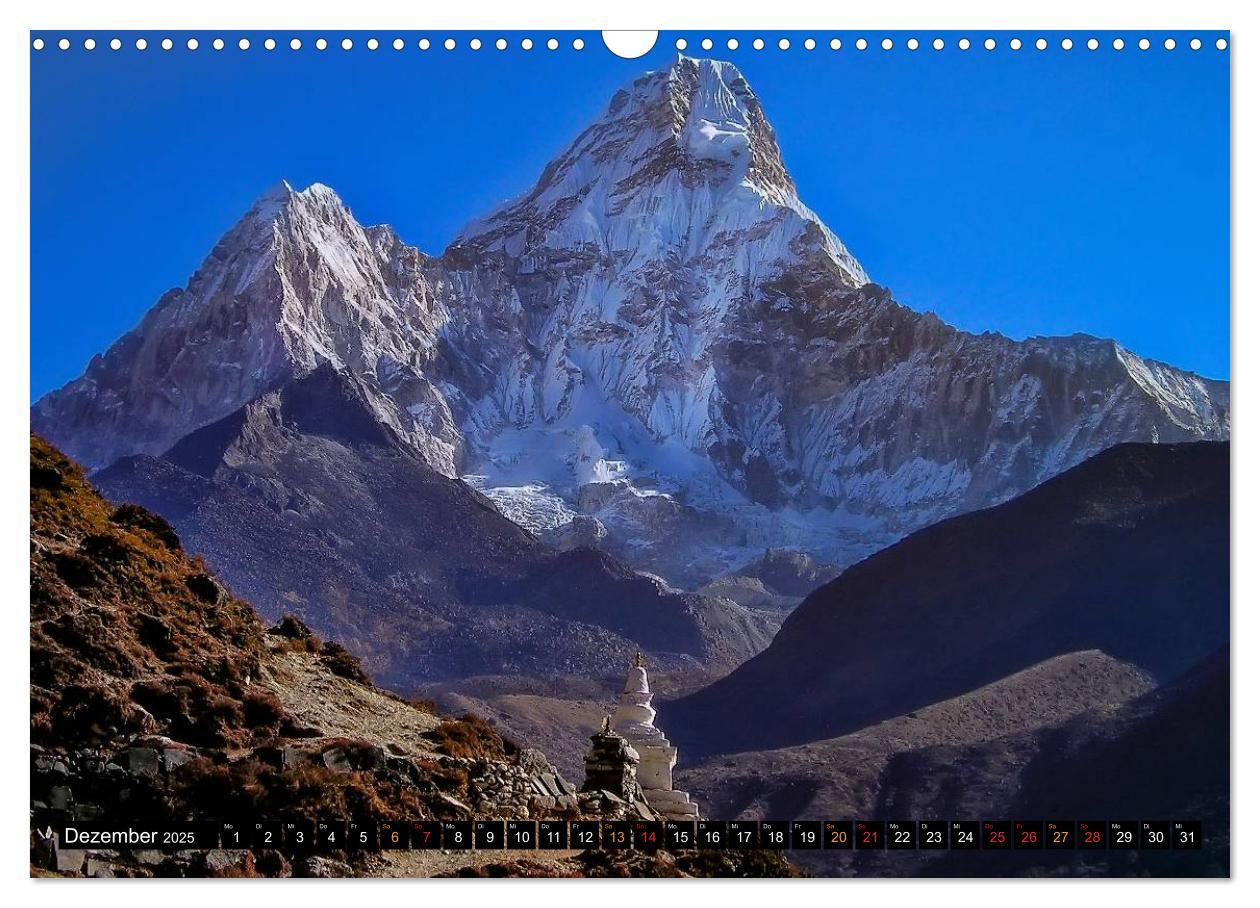 Bild: 9783435558001 | Nepal - das Dach der Welt (Wandkalender 2025 DIN A3 quer), CALVENDO...