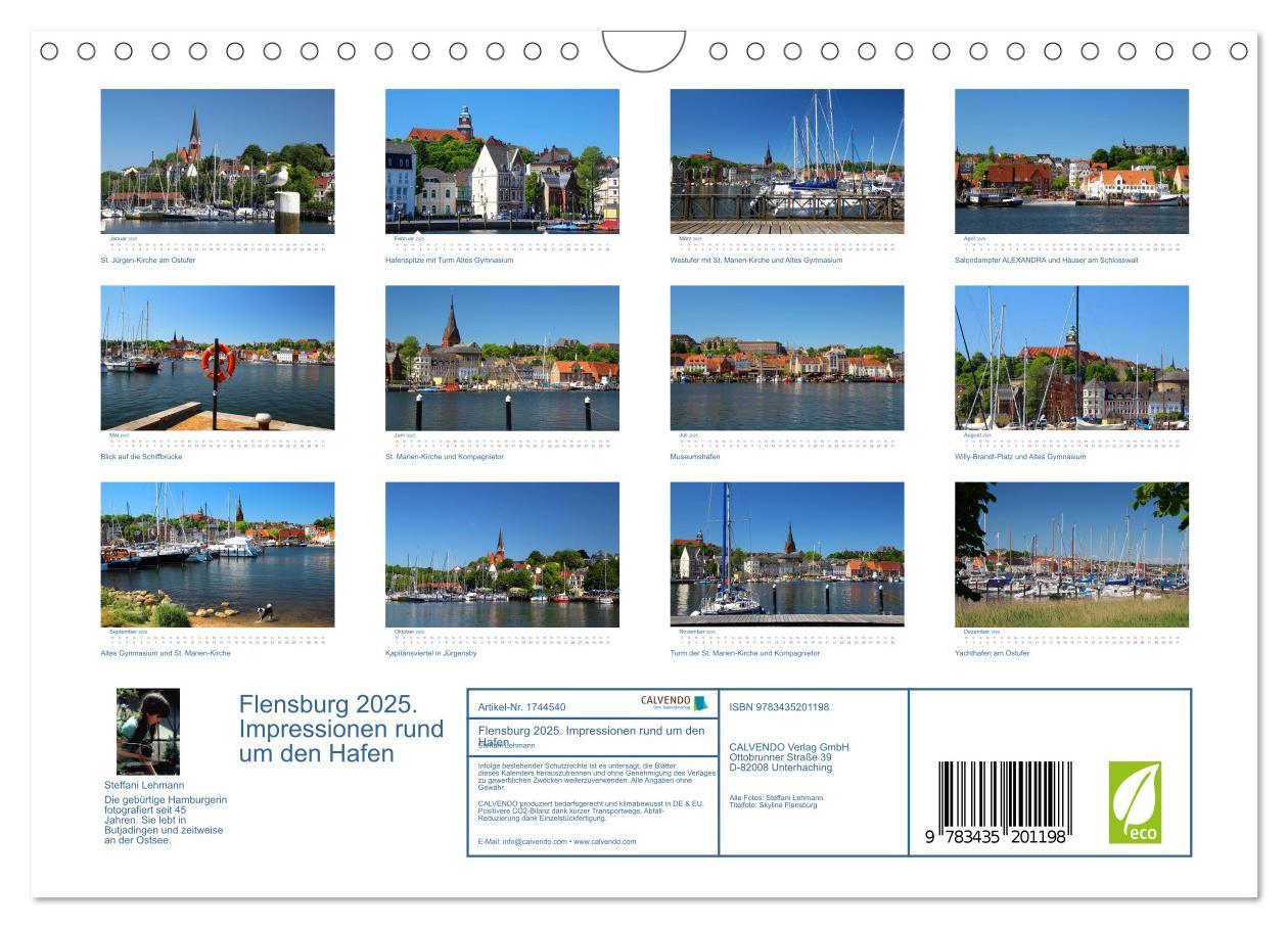 Bild: 9783435201198 | Flensburg 2025. Impressionen rund um den Hafen (Wandkalender 2025...