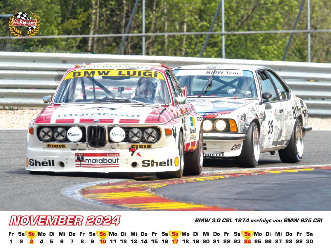 Bild: 9783948794606 | BMW im Rennsport Kalender 2024 | Frank Pommer | Kalender | 2024