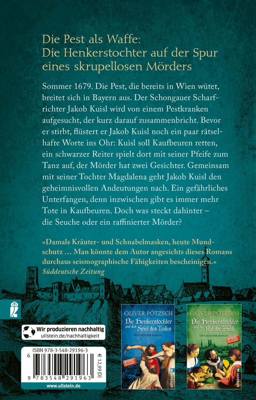 Rückseite: 9783548291963 | Die Henkerstochter und der Fluch der Pest | Oliver Pötzsch | Buch