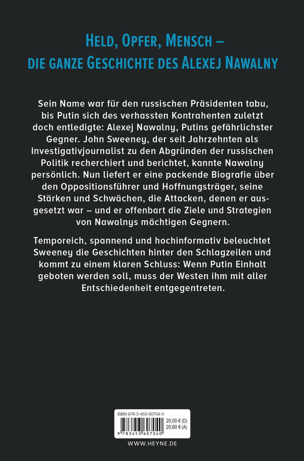 Bild: 9783453607040 | Der Fall Nawalny - Mord im Gulag | John Sweeney | Taschenbuch | 352 S.