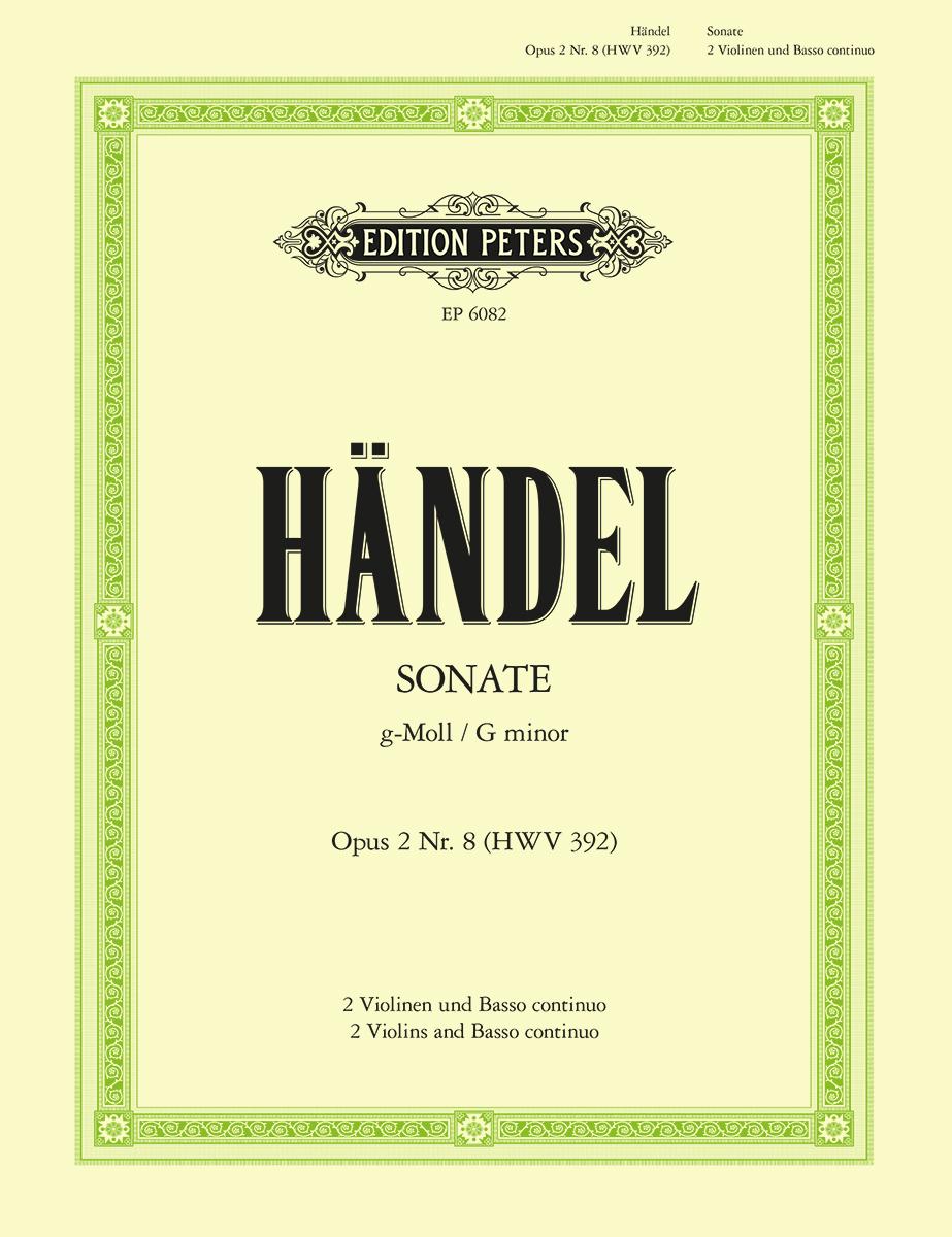 Cover: 9790300707655 | Trio Sonata in G Minor Op.2 No.8 | Part(s) | George Frideric Handel