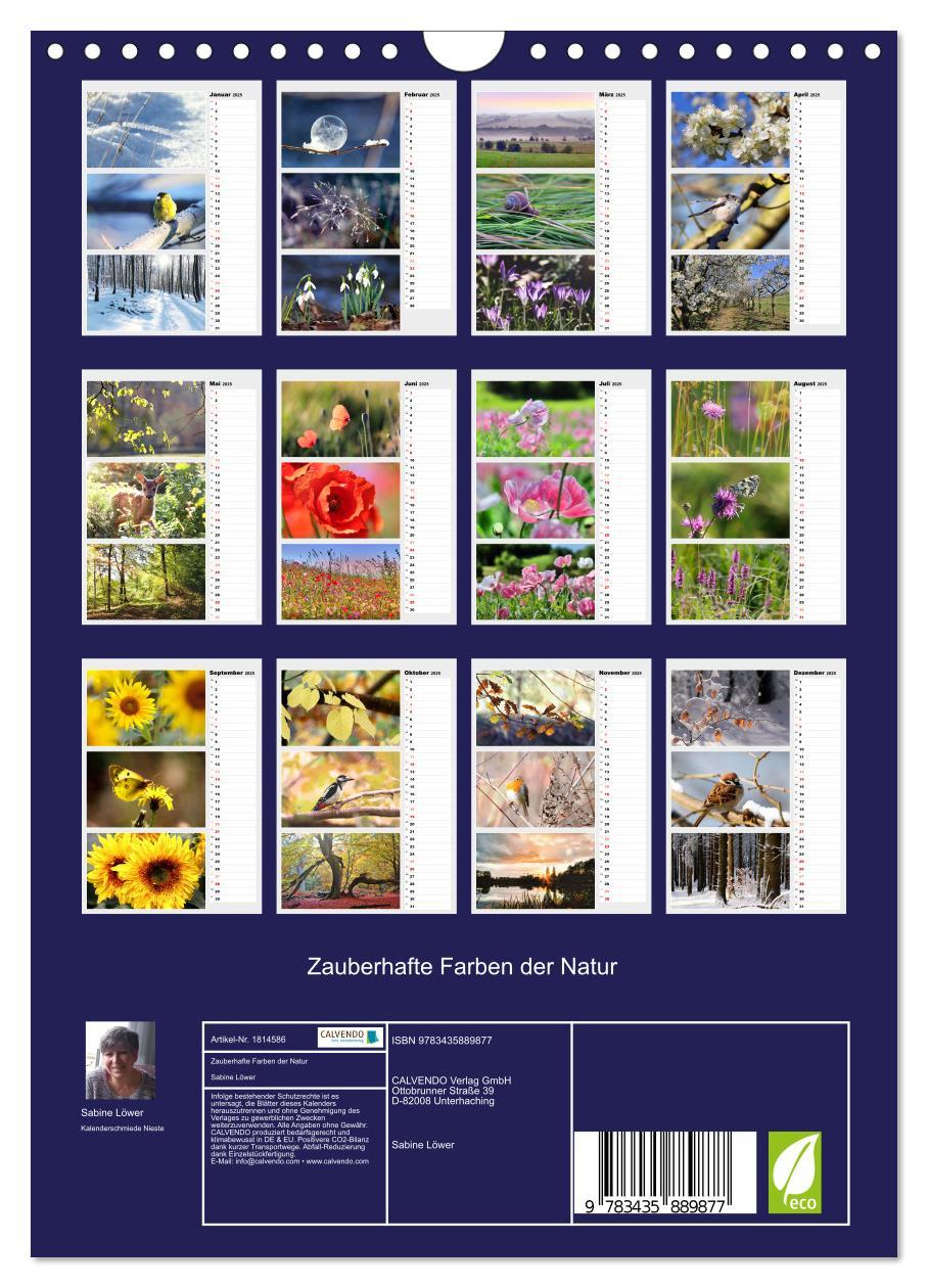 Bild: 9783435889877 | Zauberhafte Farben der Natur (Wandkalender 2025 DIN A4 hoch),...