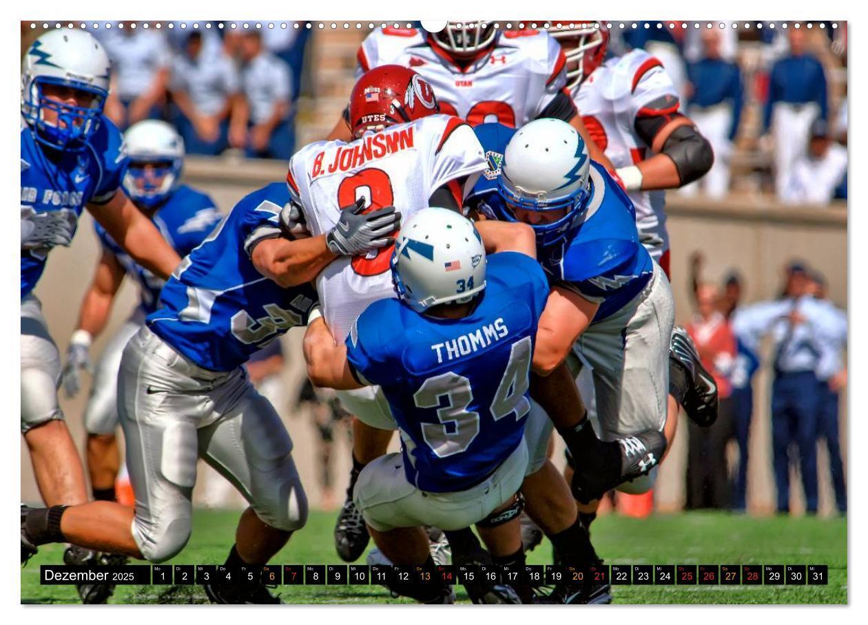 Bild: 9783435596225 | Kraft und Taktik - American Football (Wandkalender 2025 DIN A2...