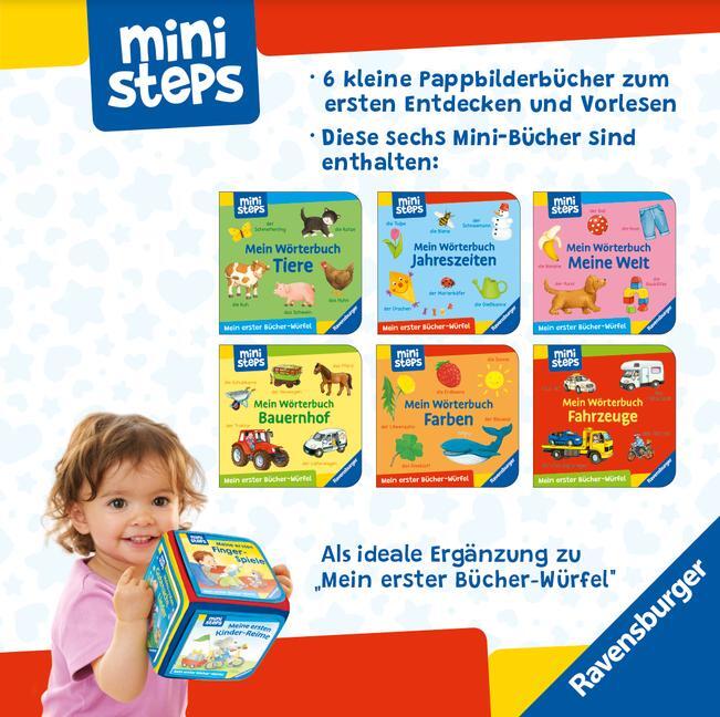 Bild: 9783473317714 | ministeps: Mein erster Bücher-Würfel: Meine ersten Wörter (Bücher-Set)