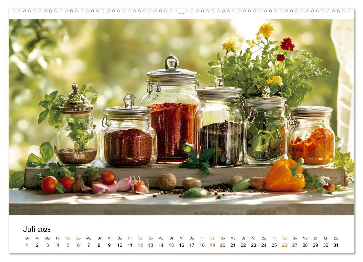 Bild: 9783457235539 | Küchenkalender Glaswerk (Wandkalender 2025 DIN A2 quer), CALVENDO...