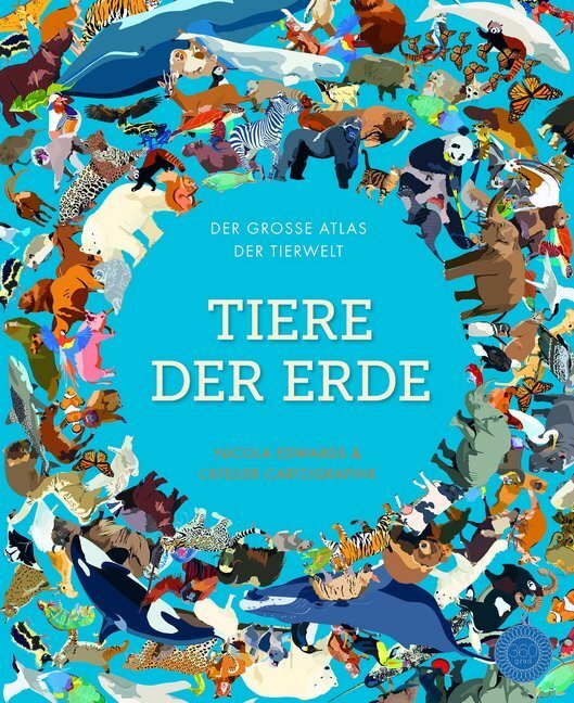 Cover: 9783961850099 | Tiere der Erde | Der große Atlas der Tierwelt | Nicola Edwards | Buch