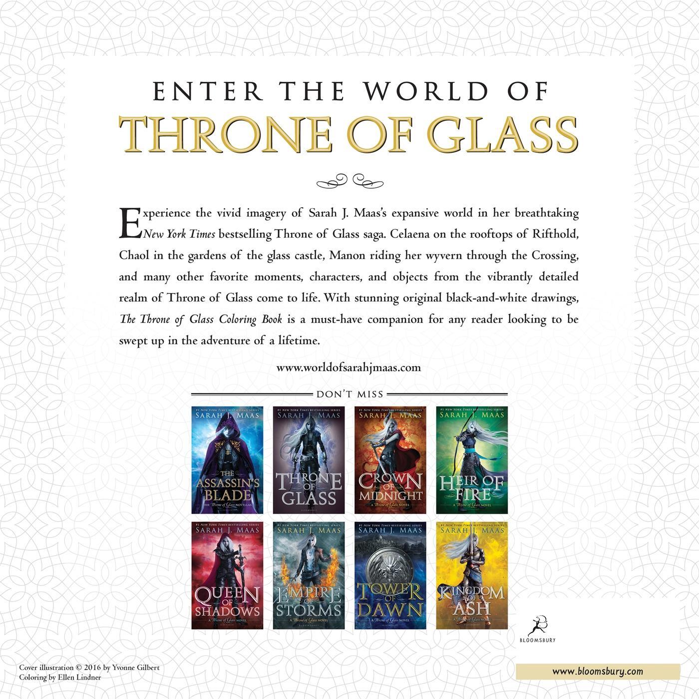 Rückseite: 9781681193519 | The Throne of Glass Coloring Book | Sarah J Maas | Taschenbuch | 2016