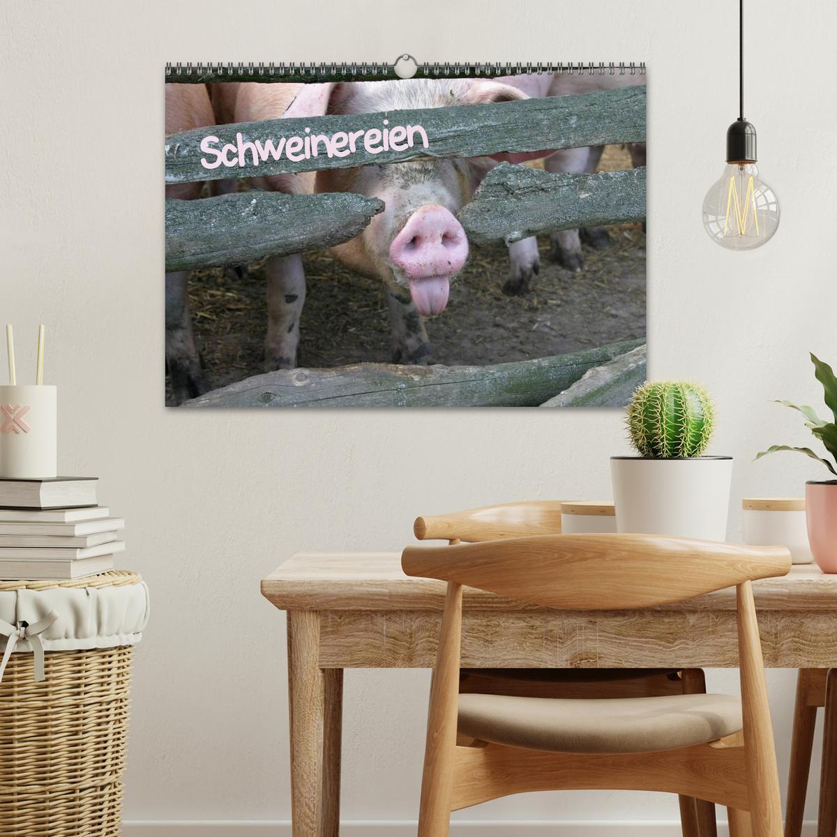 Bild: 9783435838509 | Schweinereien (Wandkalender 2025 DIN A3 quer), CALVENDO Monatskalender