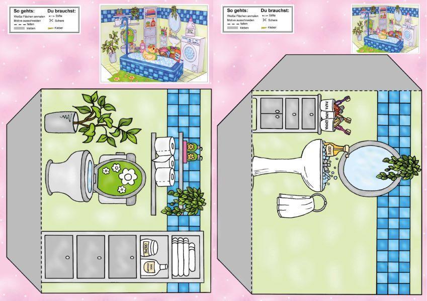 Bild: 9783841102805 | Das Ausschneide-Bastelbuch Mein Puppenhaus | Andrea Küssner-Neubert