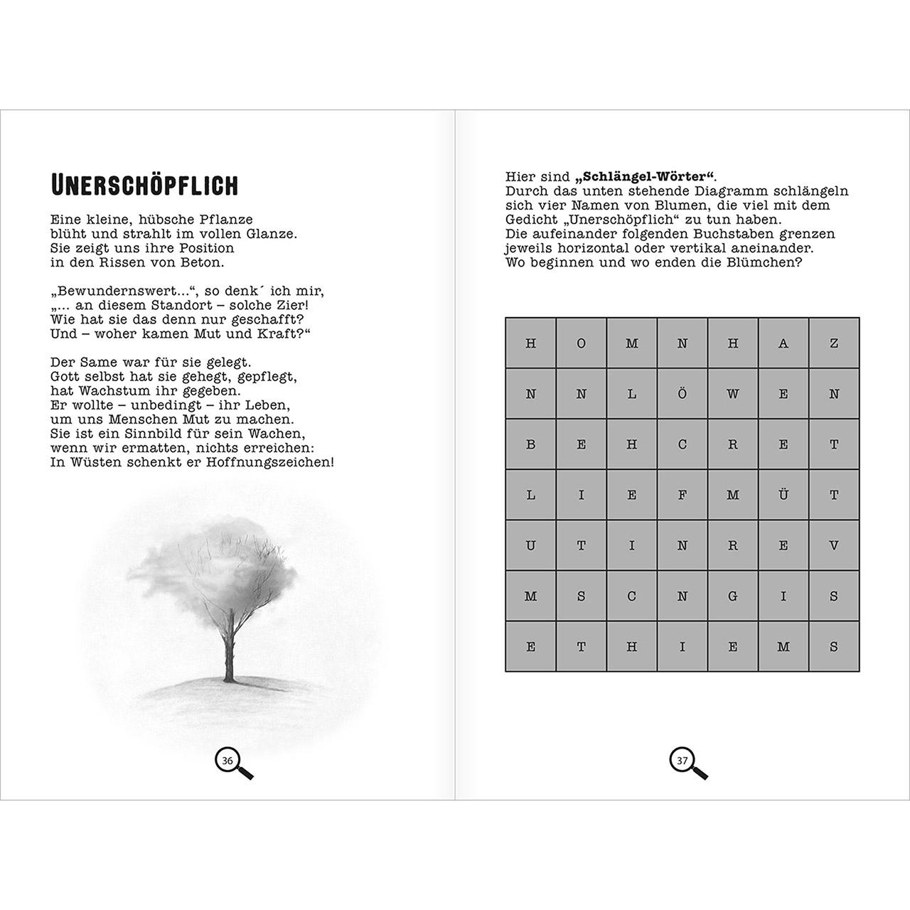 Bild: 9783842913110 | Bibel-Rätsel-Andachten | 62 Impulse und raffinierte Knobeleien | Buch