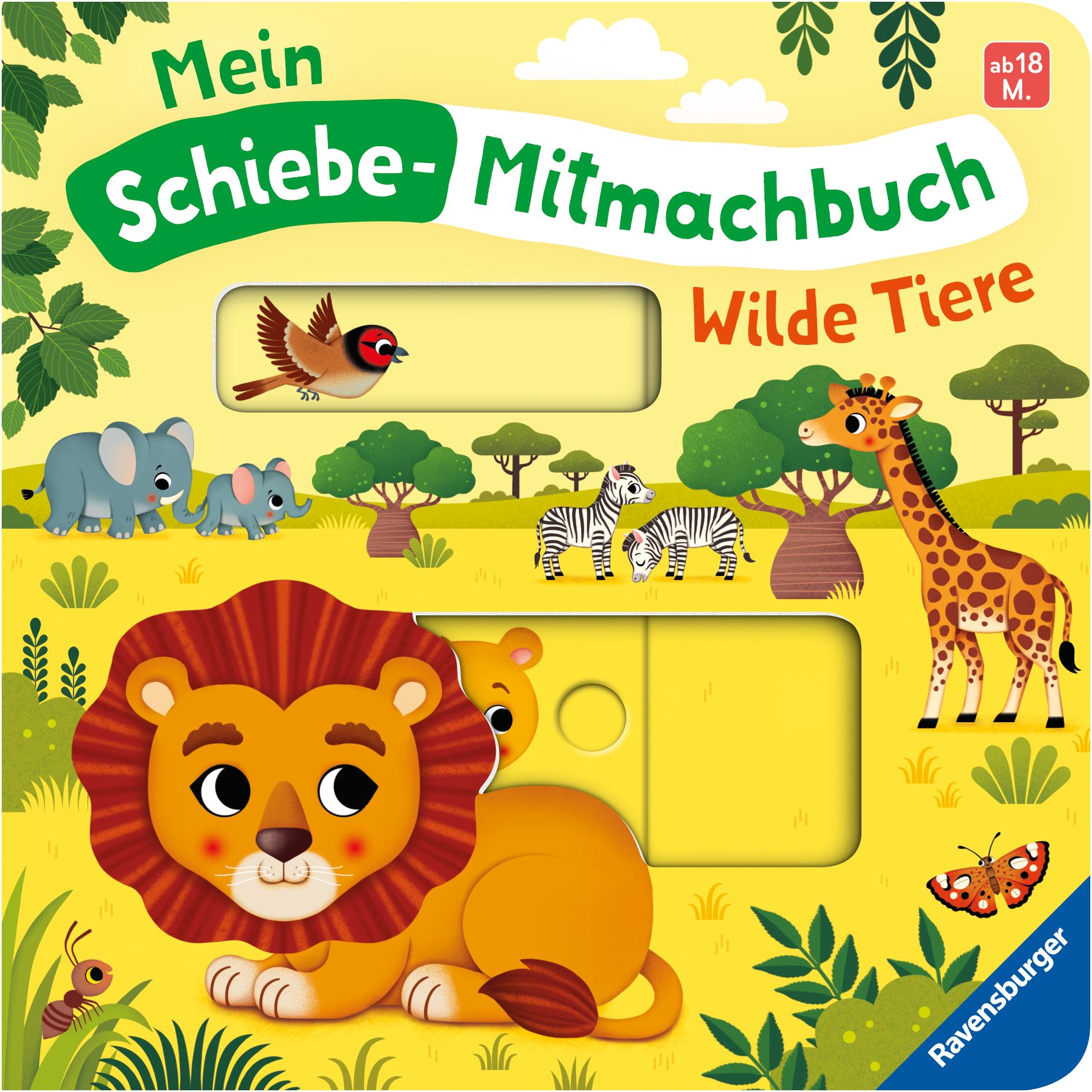 Bild: 9783473420254 | Mein Schiebe-Mitmachbuch: Wilde Tiere - Spielbuch mit spannenden...