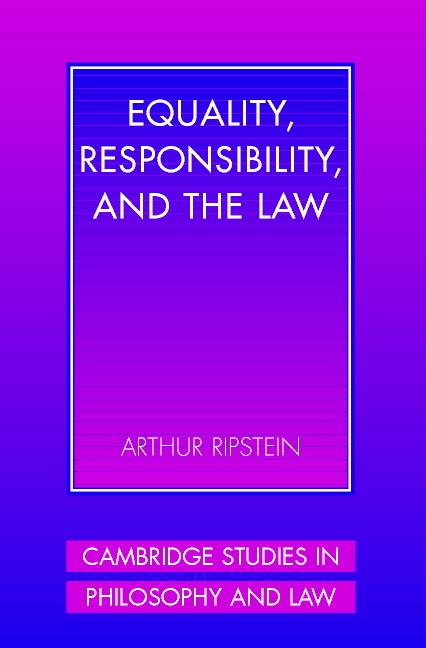 Cover: 9780521003070 | Equality, Responsibility, and the Law | Arthur Ripstein (u. a.) | Buch