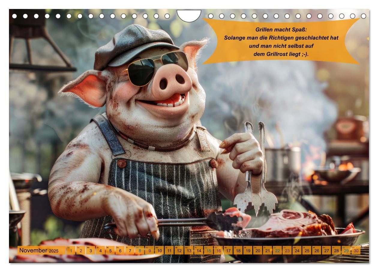 Bild: 9783457168264 | Tierisch lustige Grillmeister (Wandkalender 2025 DIN A4 quer),...