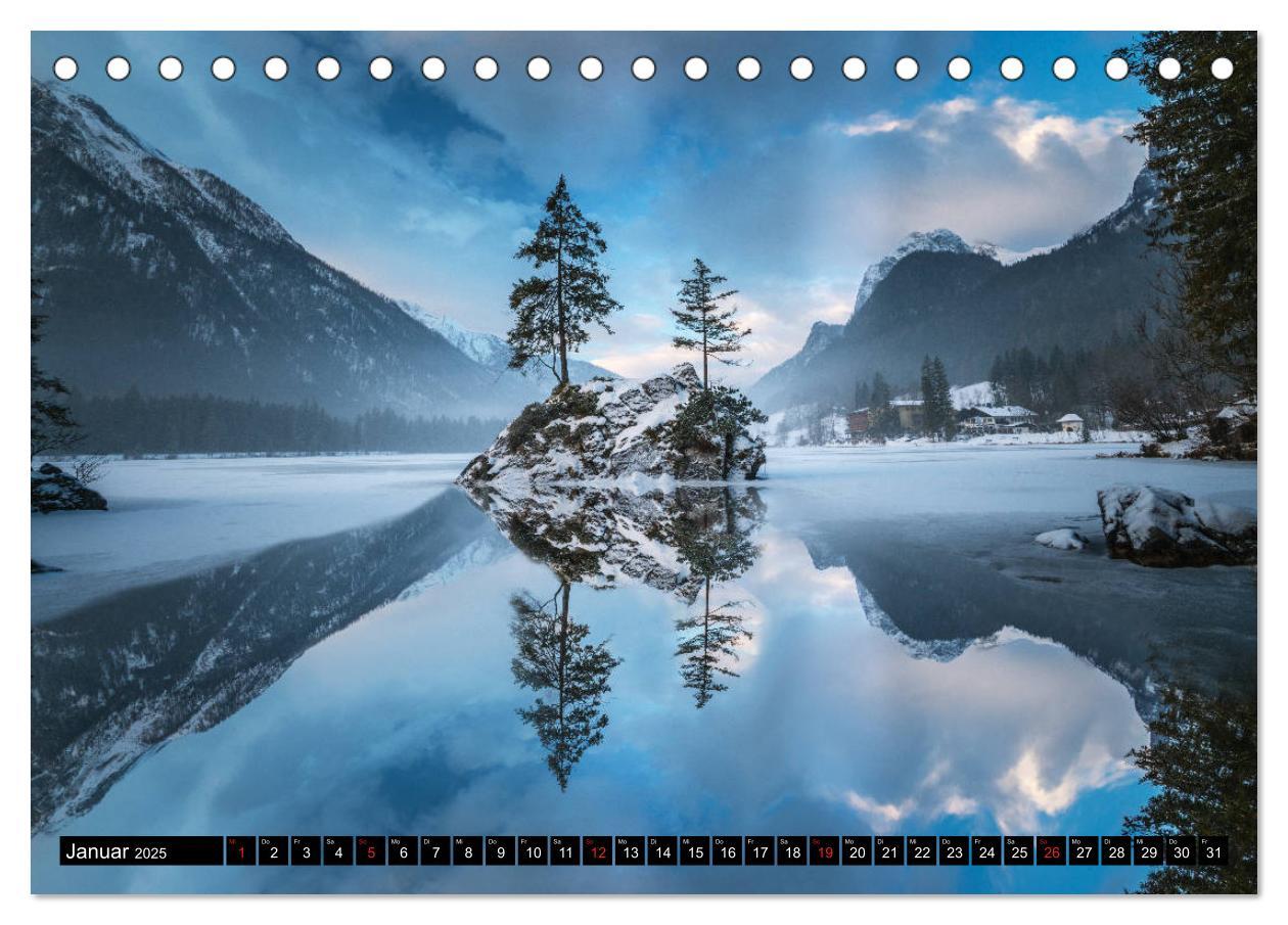 Bild: 9783435273065 | Alpen und Seen (Tischkalender 2025 DIN A5 quer), CALVENDO...