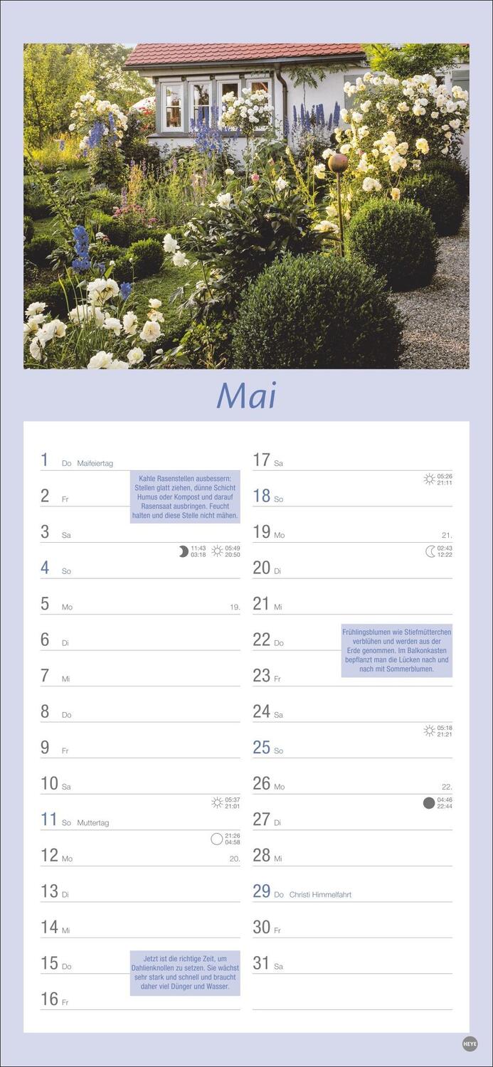 Bild: 9783756406128 | Gartenplaner 2025 | Heye | Kalender | Spiralbindung | 13 S. | Deutsch