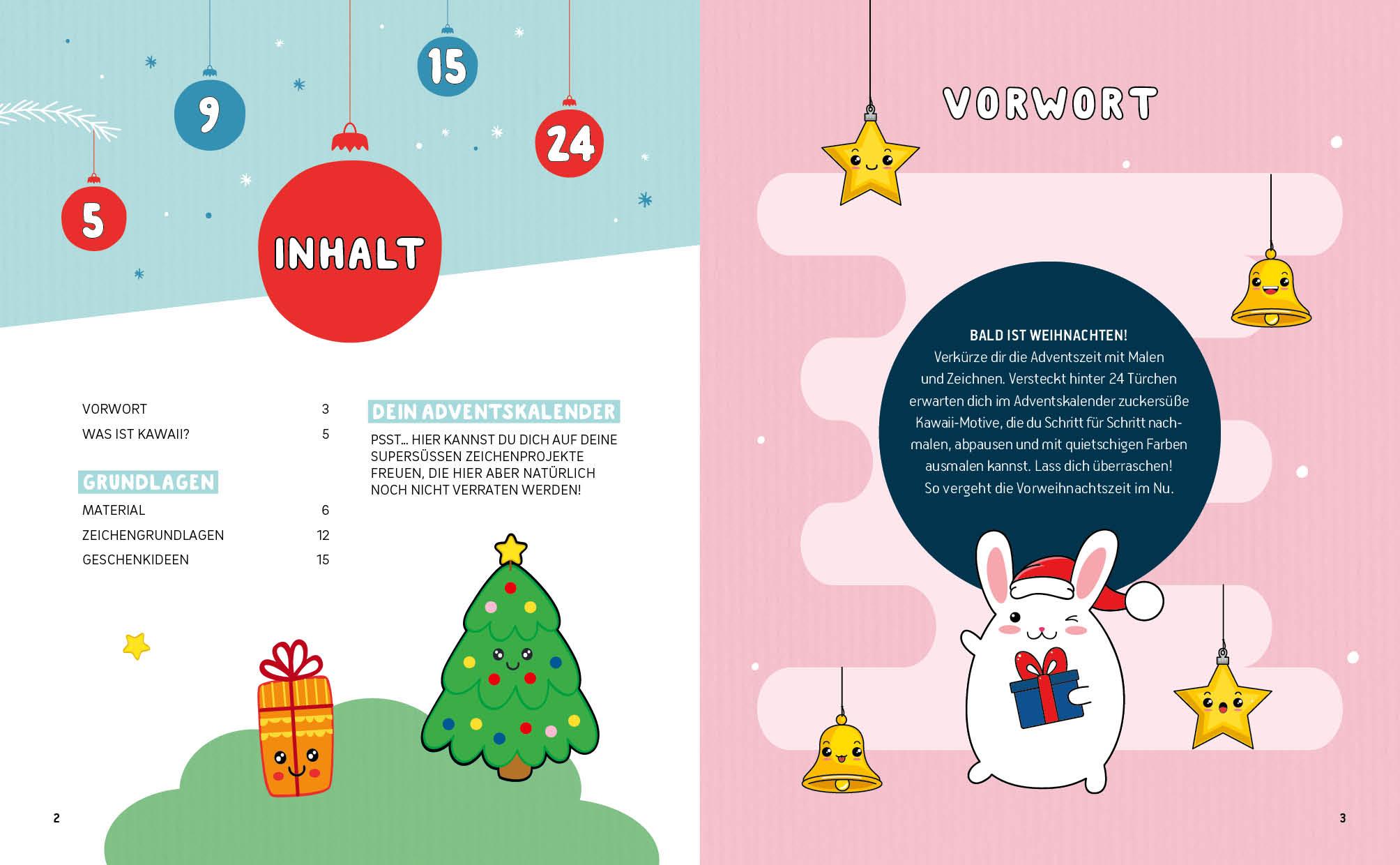 Bild: 9783745906707 | Mein Kawaii-Adventskalender-Buch: Cute Christmas | Buch | 112 S.