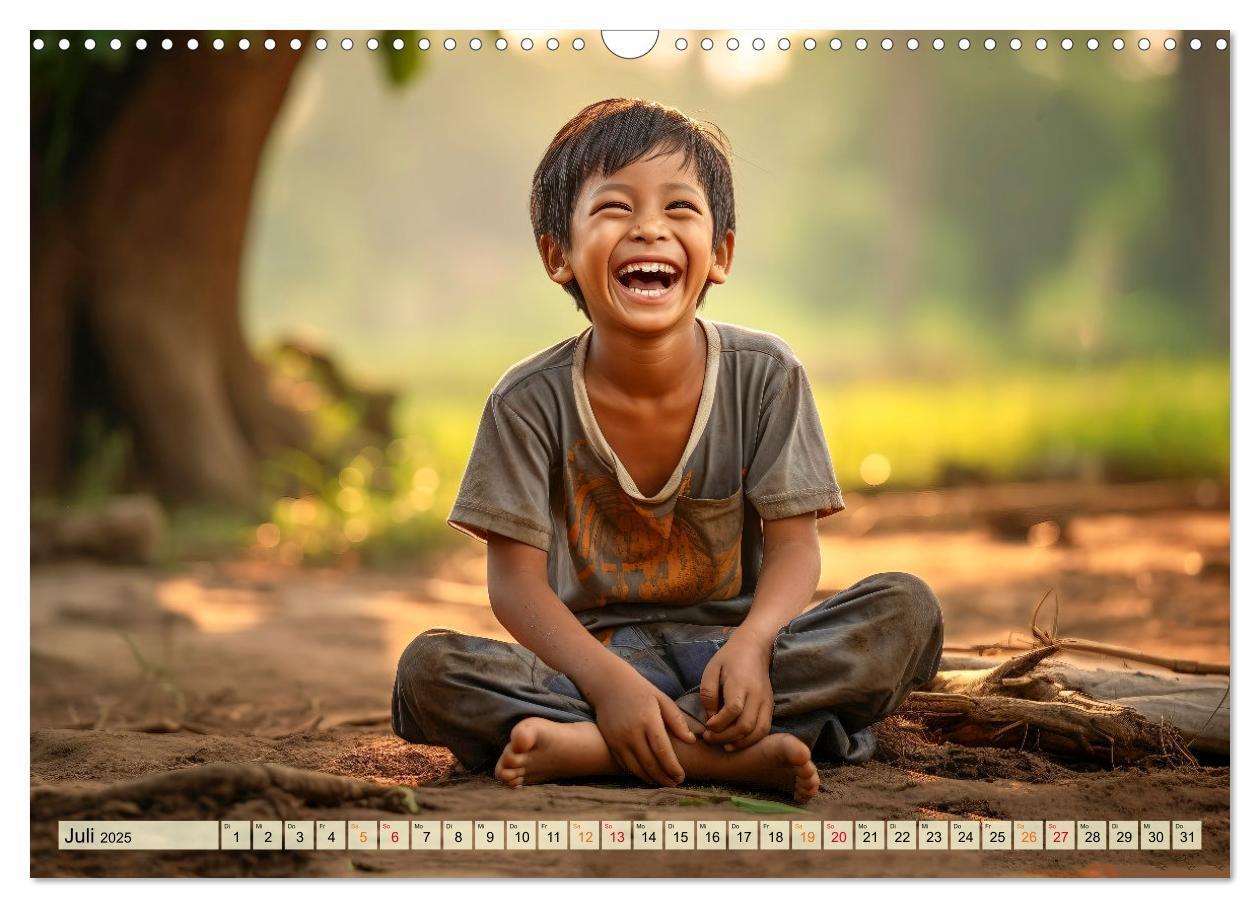 Bild: 9783383863110 | Kinder Lachen (Wandkalender 2025 DIN A3 quer), CALVENDO Monatskalender